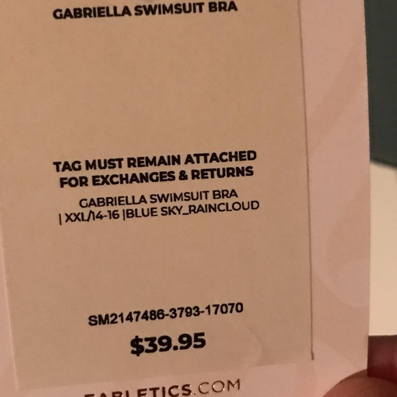 Blue and grey swim top - Picture 3 of 3